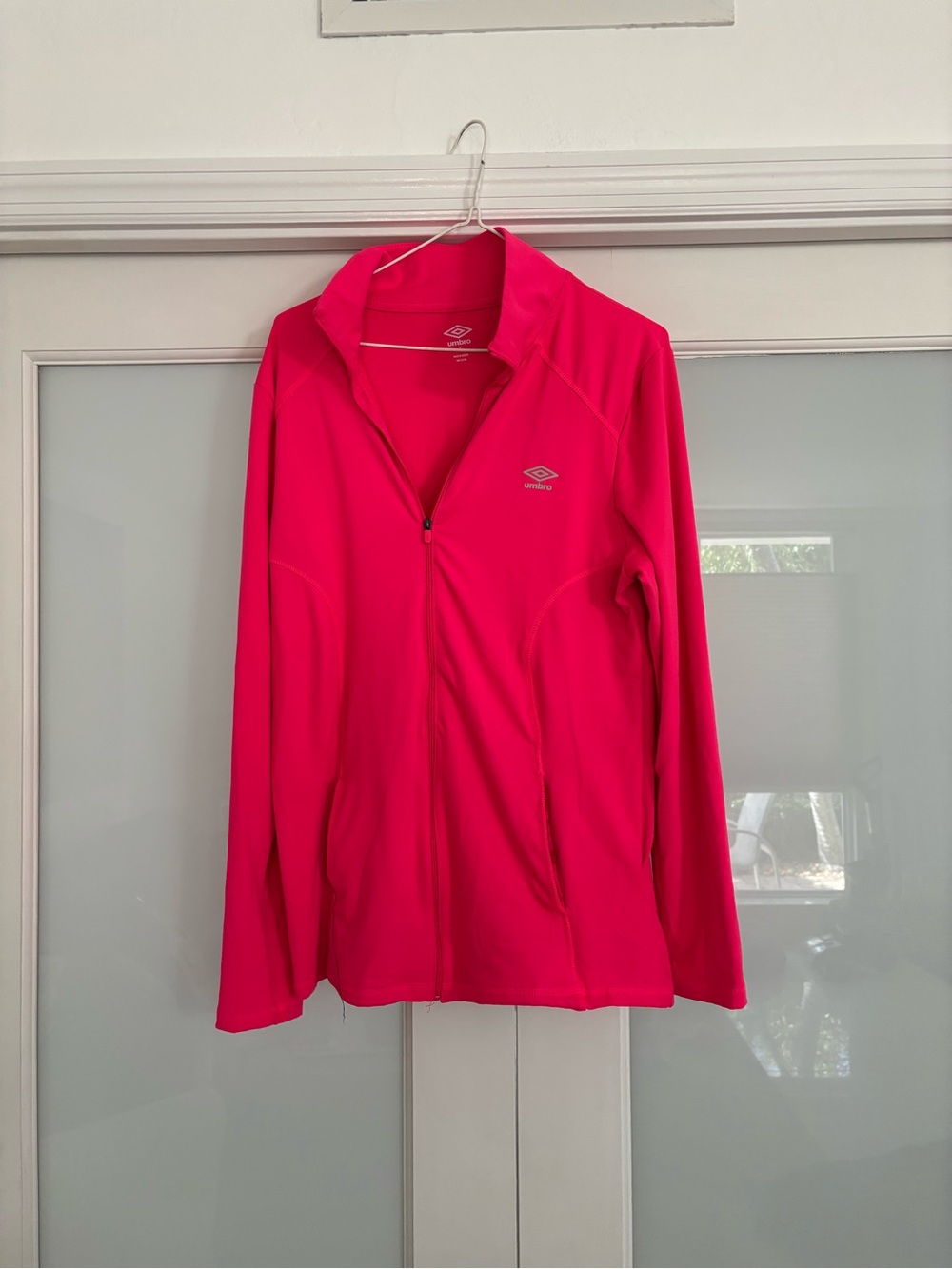 Umbro Women's Bright Pink Full-Zip Training Jacket